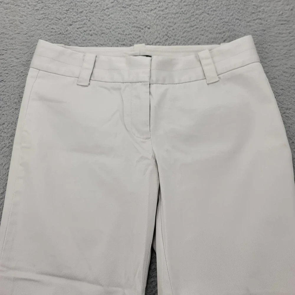 J.Crew Pants Womens 2 Tan Stretch‎ City Fit Capri Mid Rise Straight